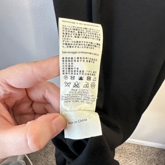 3.1 PHILLIP LIM Silk Chiffon-trimmed Crepe Gown Black Tie White Size 0 Formal - Picture 9 of 9